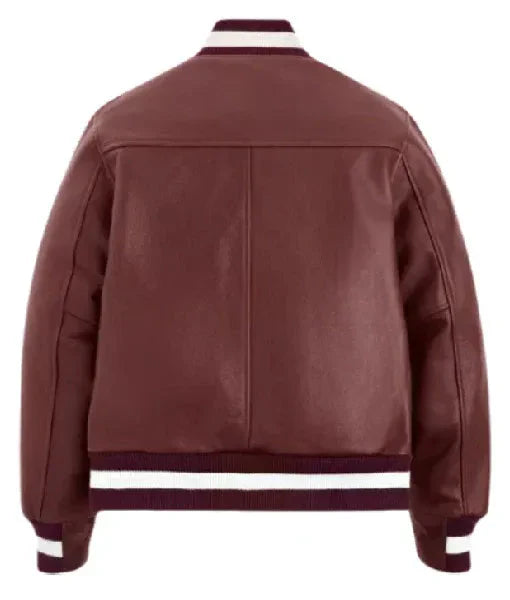 Coco Gauff 2025 US Open Leather Varsity Jacket