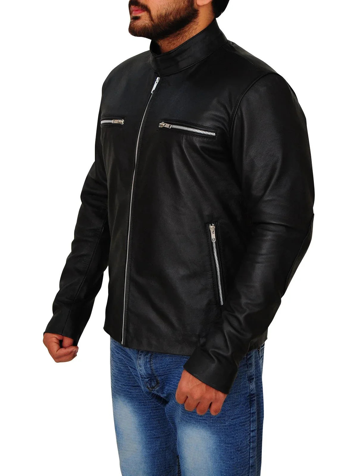 Damon Salvatore Vampire Diaries Leather Jacket