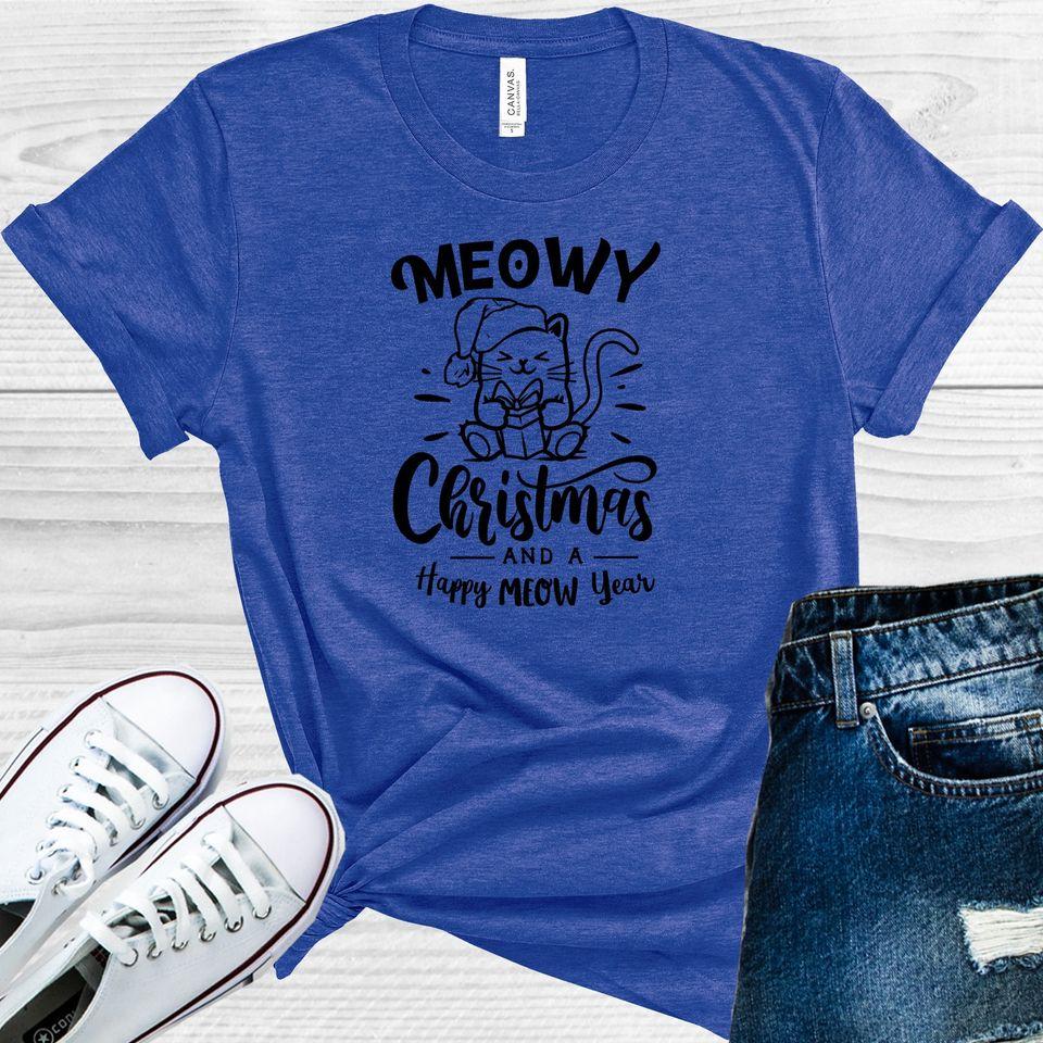 Meowy Christmas and a Happy Meow Year Graphic Tee