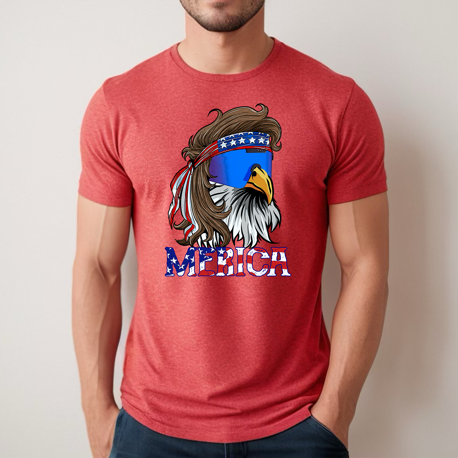 &amp;#39;Merica Mullet Eagle Unisex Tee