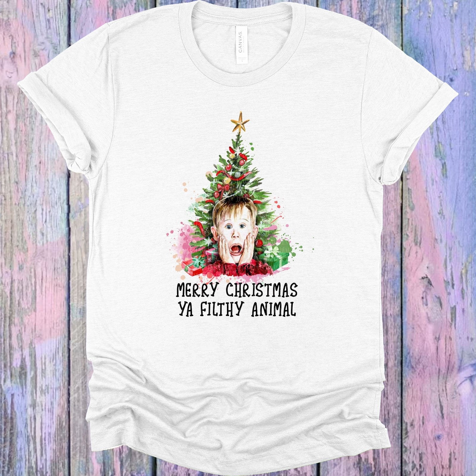 Merry Christmas Ya Filthy Animal Graphic Tee