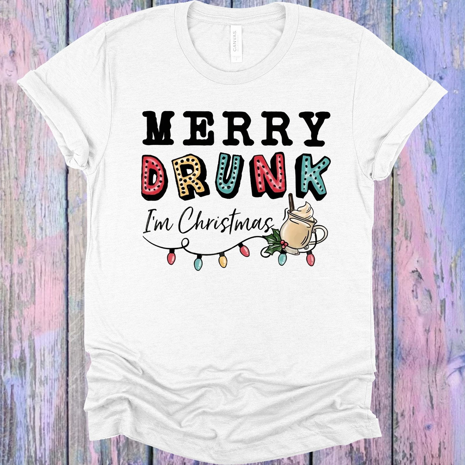 Merry Drunk I&amp;#39;m Christmas Graphic Tee