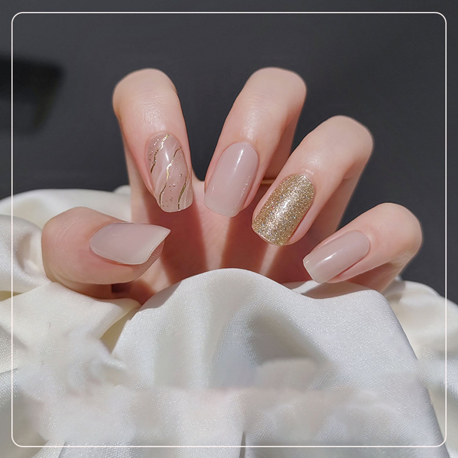 Metallic Color Nail Art Stickers | ZAKAPOP