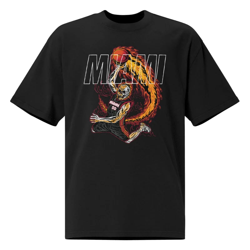 Miami Heat &amp;quot;Staple&amp;quot; Black  T-Shirt