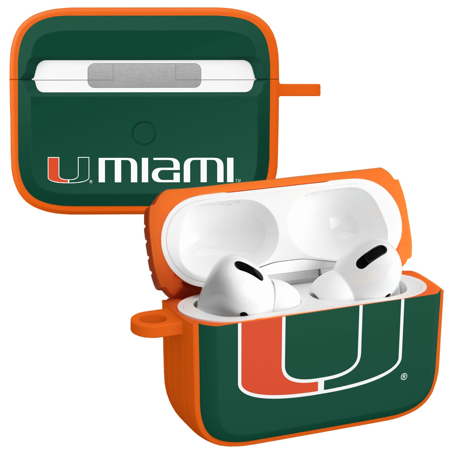 Miami Hurricanes HDX AirPods Pro 1 &amp;amp; 2 Case Cover