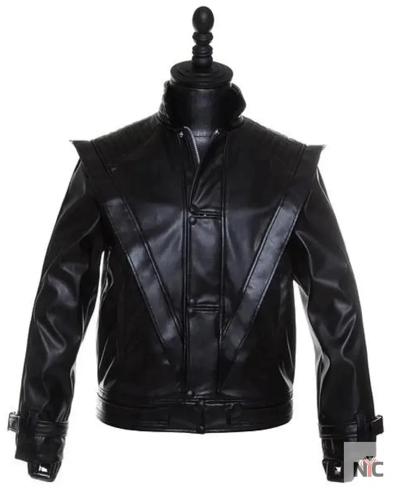 Michael Jackson Black Leather Thriller Jacket