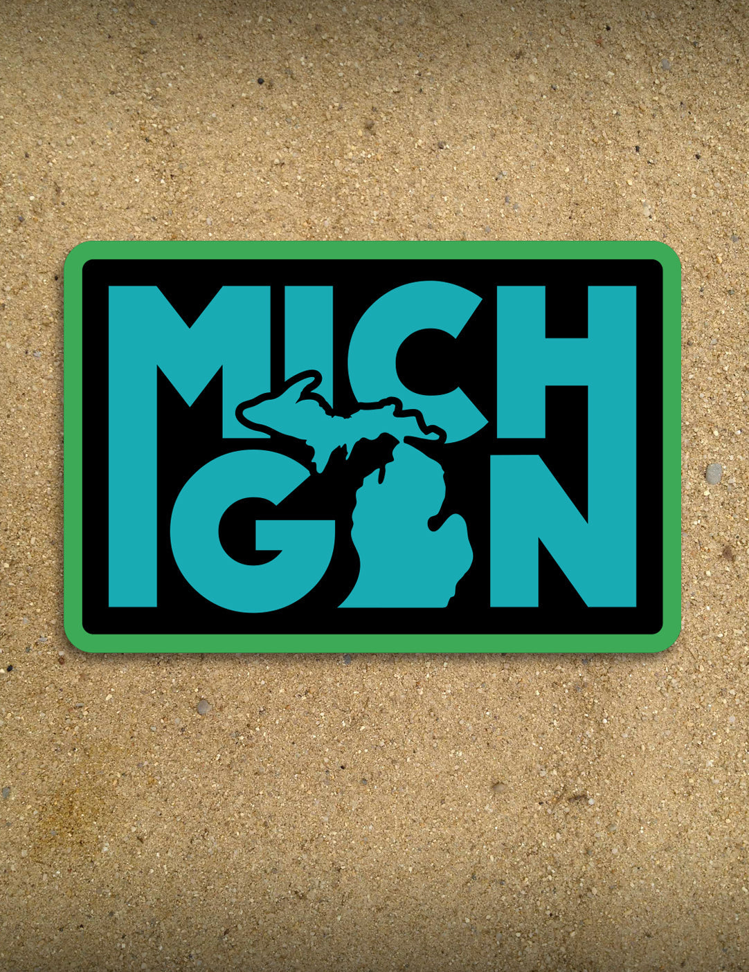 Word Stack - 4&amp;quot; Michigan Sticker