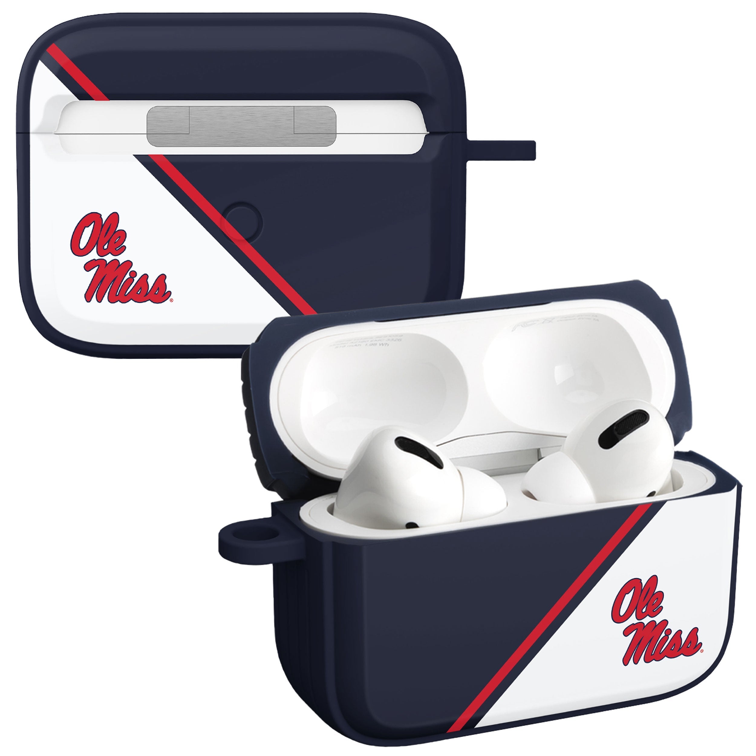 Mississippi Ole Miss Rebels HDX Champion Series Apple AirPods Pro 1 &amp;amp; 2 Case Cover