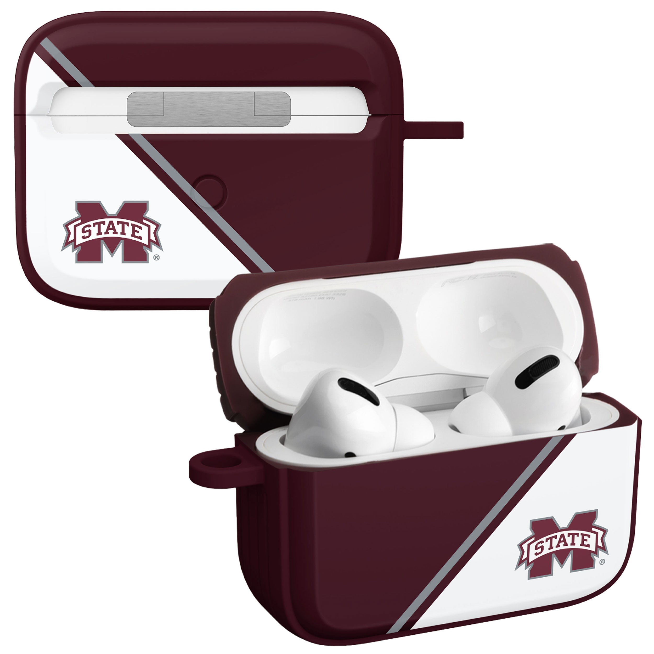Mississippi State Bulldogs HDX Champion Series Apple AirPods Pro 1 &amp;amp; 2 Case Cover