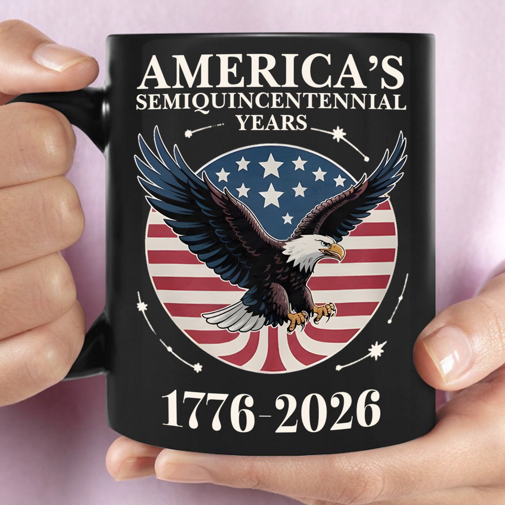 America&amp;#39;s 250 Years Semiquincentennial Black Mug | Happy 250th Birthday USA | Patriotic 4th of July Mug | America 250th Anniversary | Independence Day Black Mug 682543