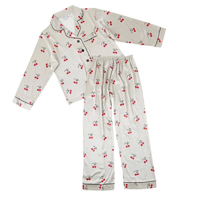 Mon Cheri Cherries Full Length Pajama Set [Available in XL Only]