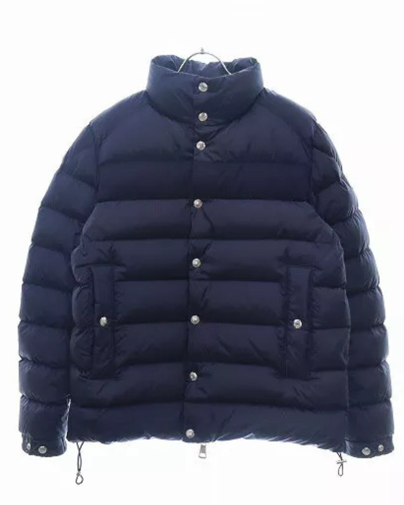 Moncler Breval B-3 Navy Wool Switching Down Jacket