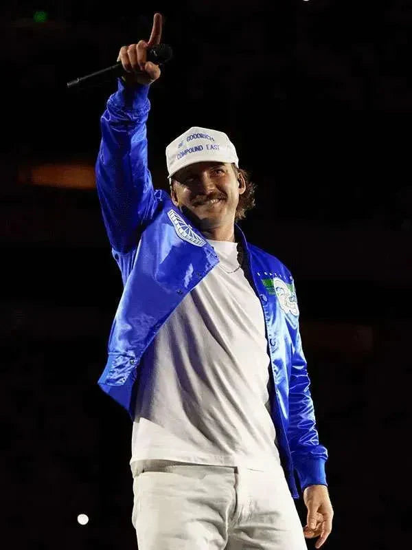 Morgan Wallen Blue Bomber Jacket
