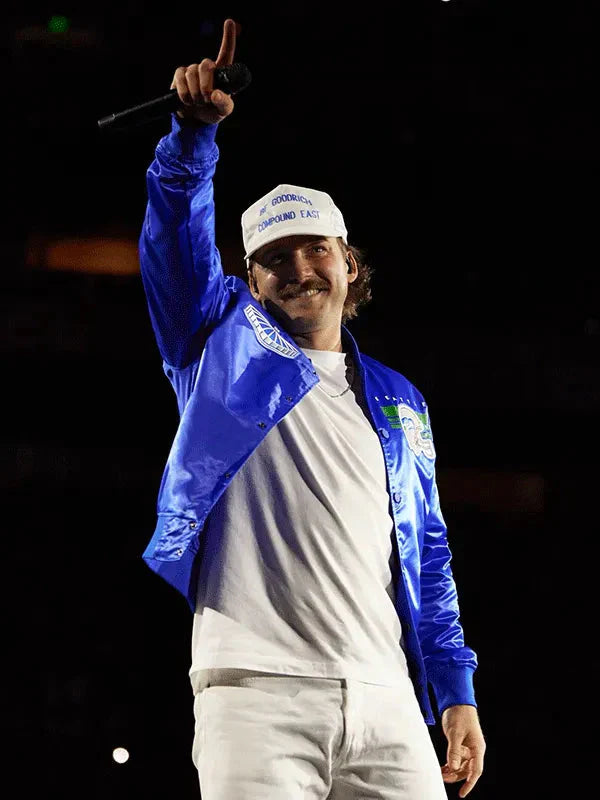 Morgan Wallen Seattle Seahawks Blue Varsity Jacket