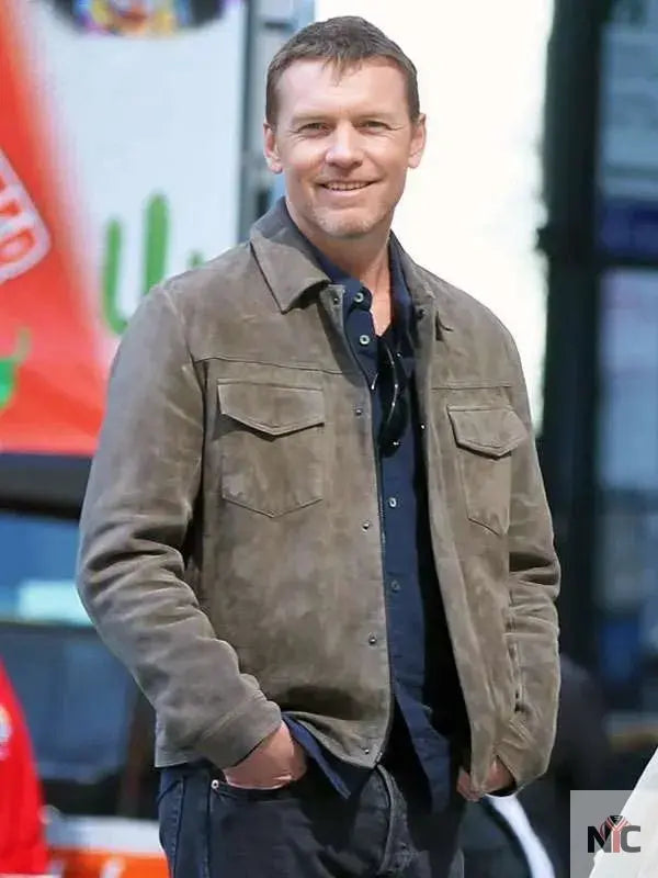 Movie Relay Sam Worthington Leather Jacket