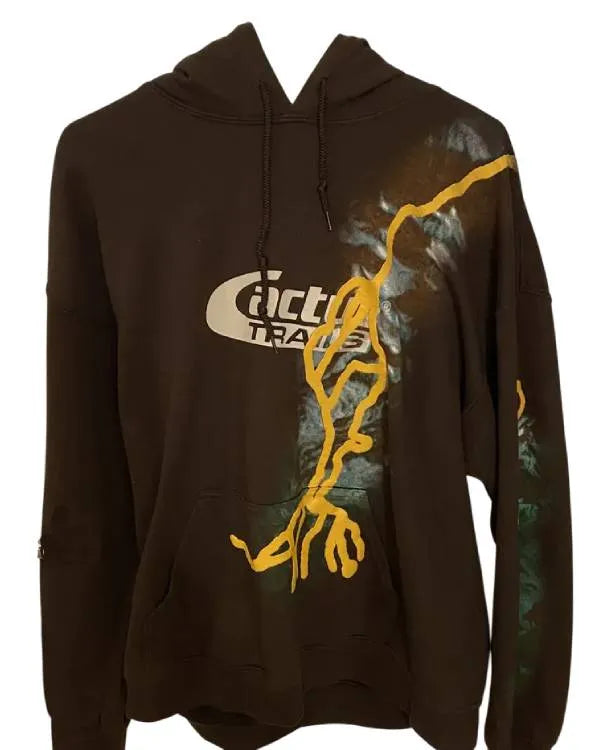 Murder in a Small Town Cactus Printed Hoodie