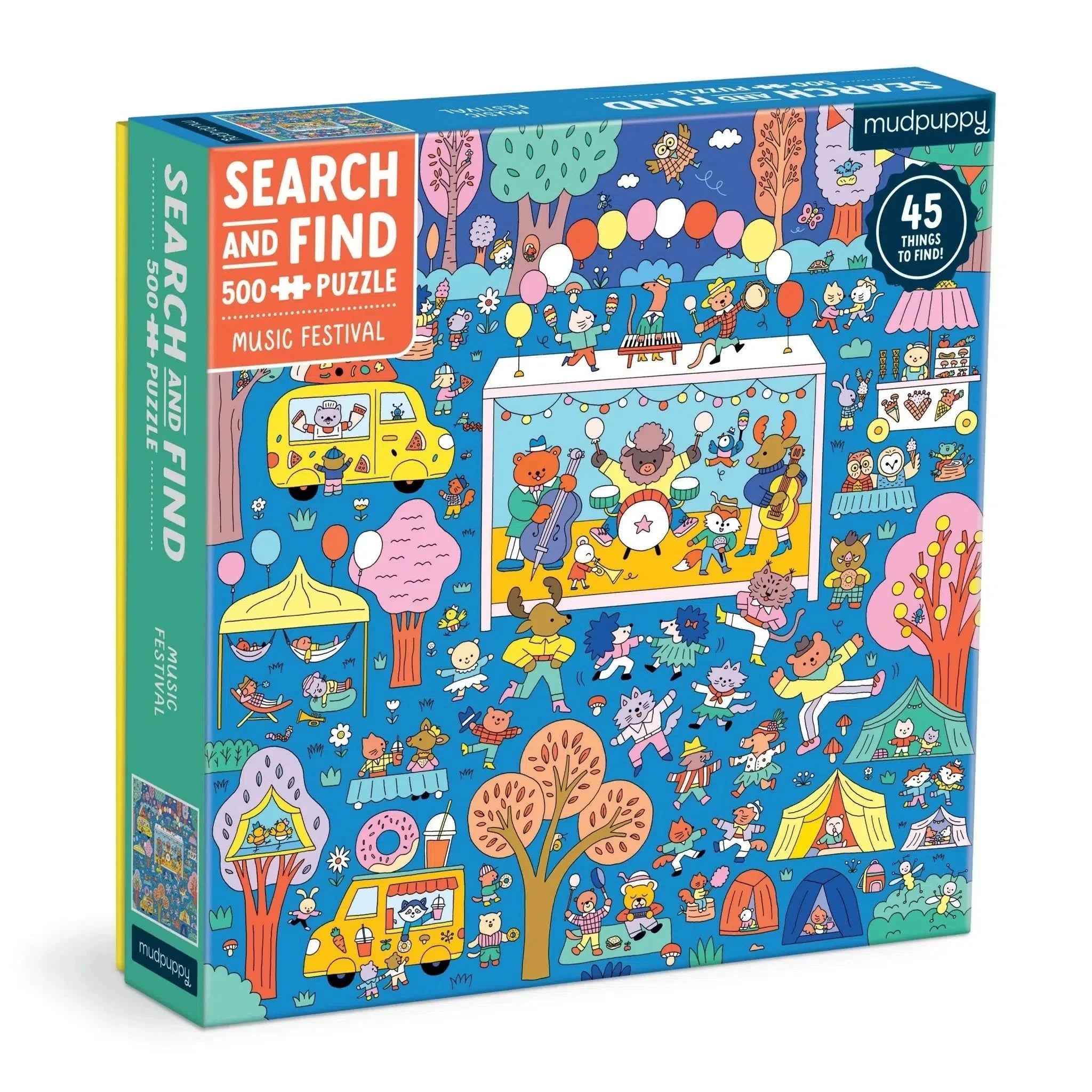 Music Festival Search &amp;amp; Find 500 Piece Jigsaw Puzzle Mudpuppy