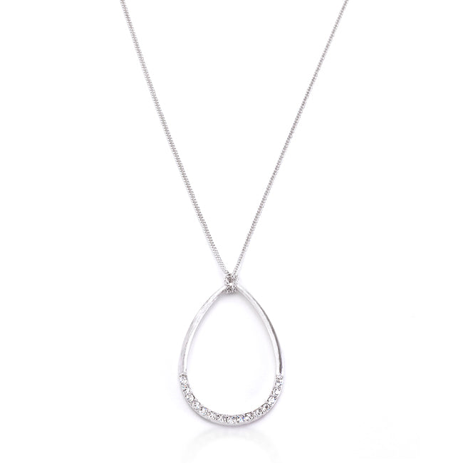 Crystal Teardrop Necklace