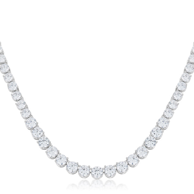 Graduated Cubic Zirconia Necklace for women