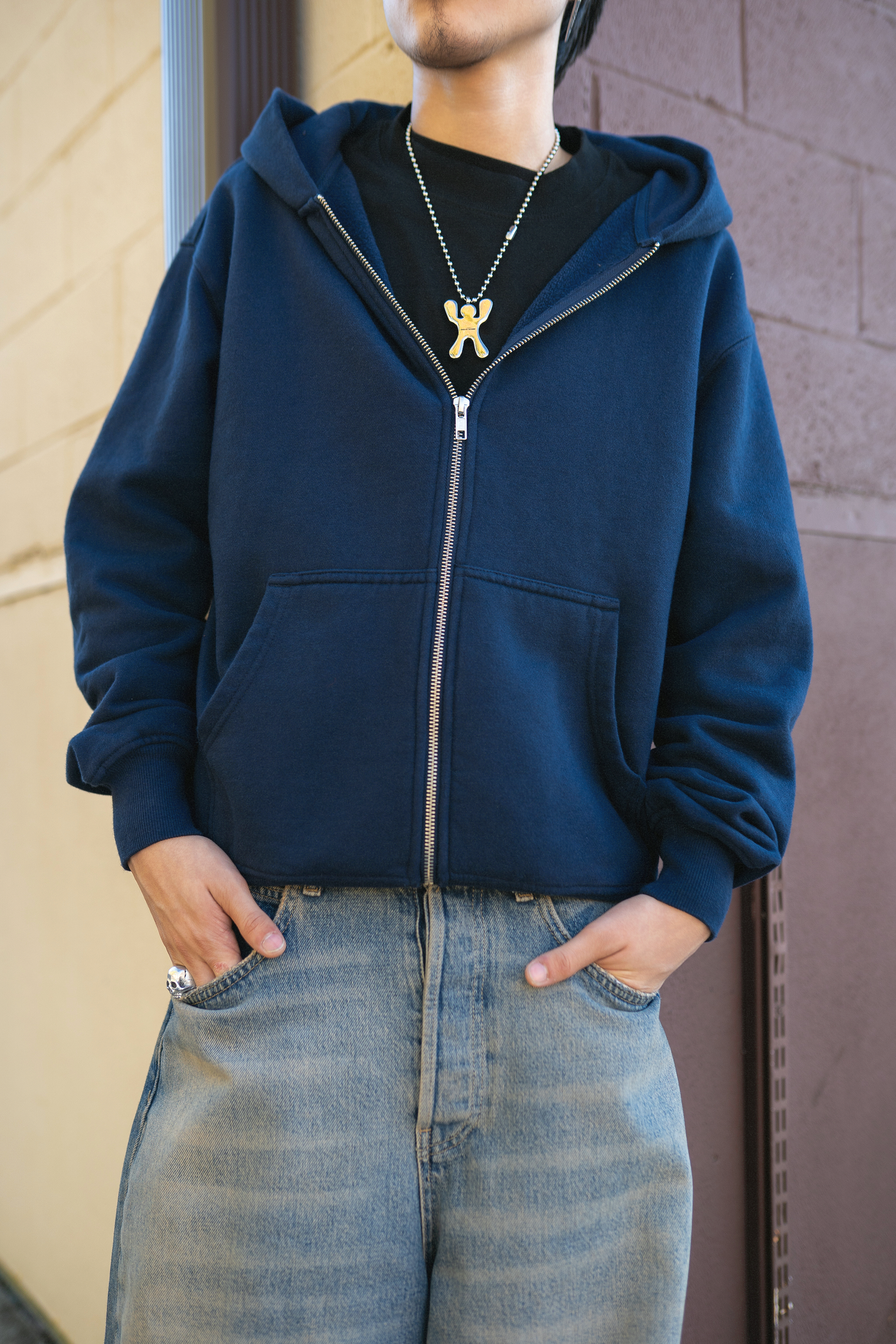 Garment Dye Zip Up Fleece