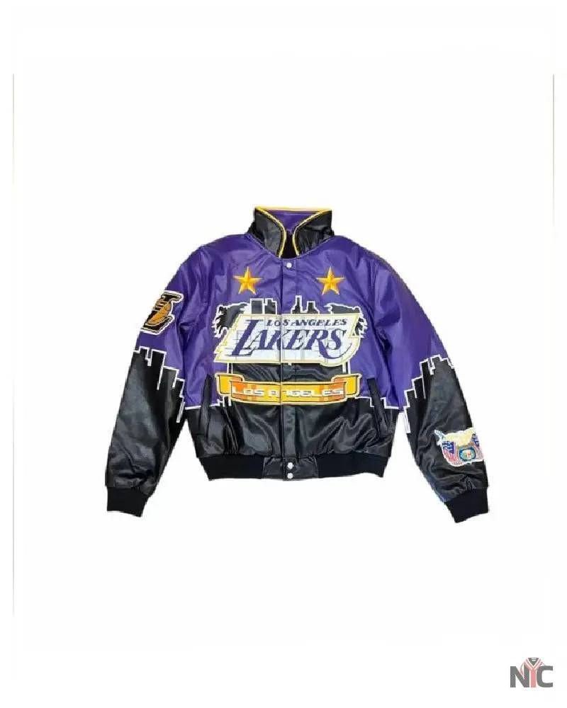 NBA LA Lakers Jeff Hamilton Leather Jacket