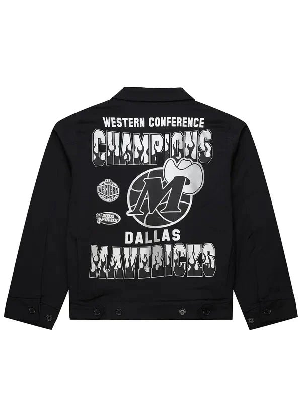 NBA Team Dallas Mavericks Black Cotton Jacket