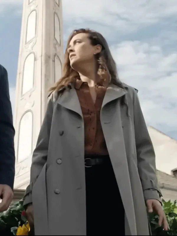 NCIS Tony &amp; Ziva Cote de Pablo Cotton Coat