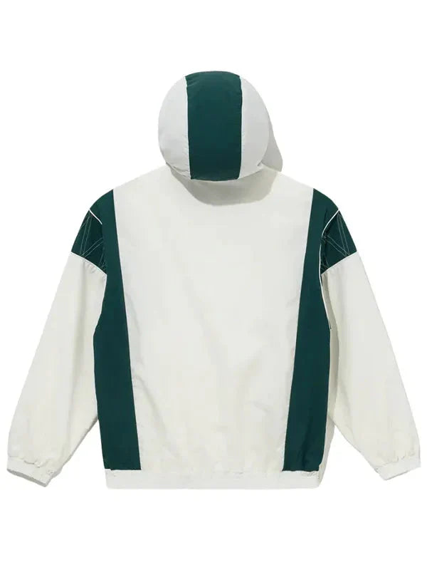 NFL Green Bay Packers Windbreaker White Anorak Jacket
