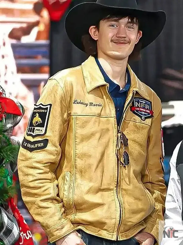 NFR Las Vegas Logan Hay Leather Jacket