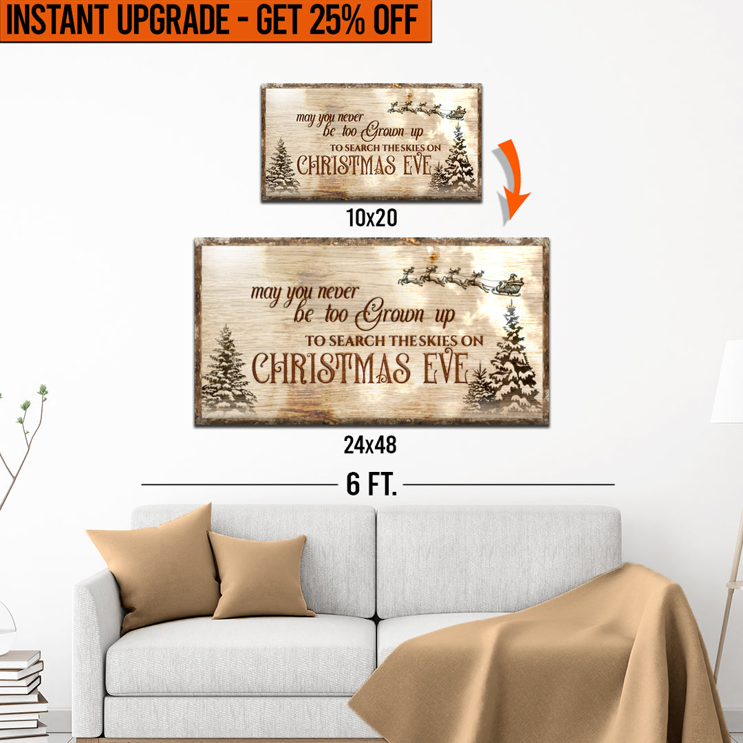 Upgrade Your 20x10 Inches &amp;#39;Christmas Eve Farmhouse&amp;#39; (Style 2) Canvas To 48x24 Inches