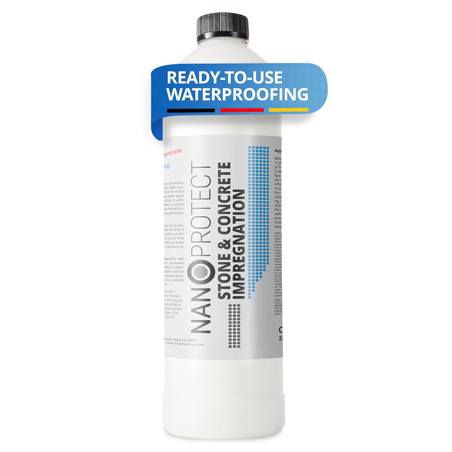 Concentrate equals 3 GAL Concrete Driveway Patio Sealer Nanoprotect - 32oz for up to 600-1200 sqft