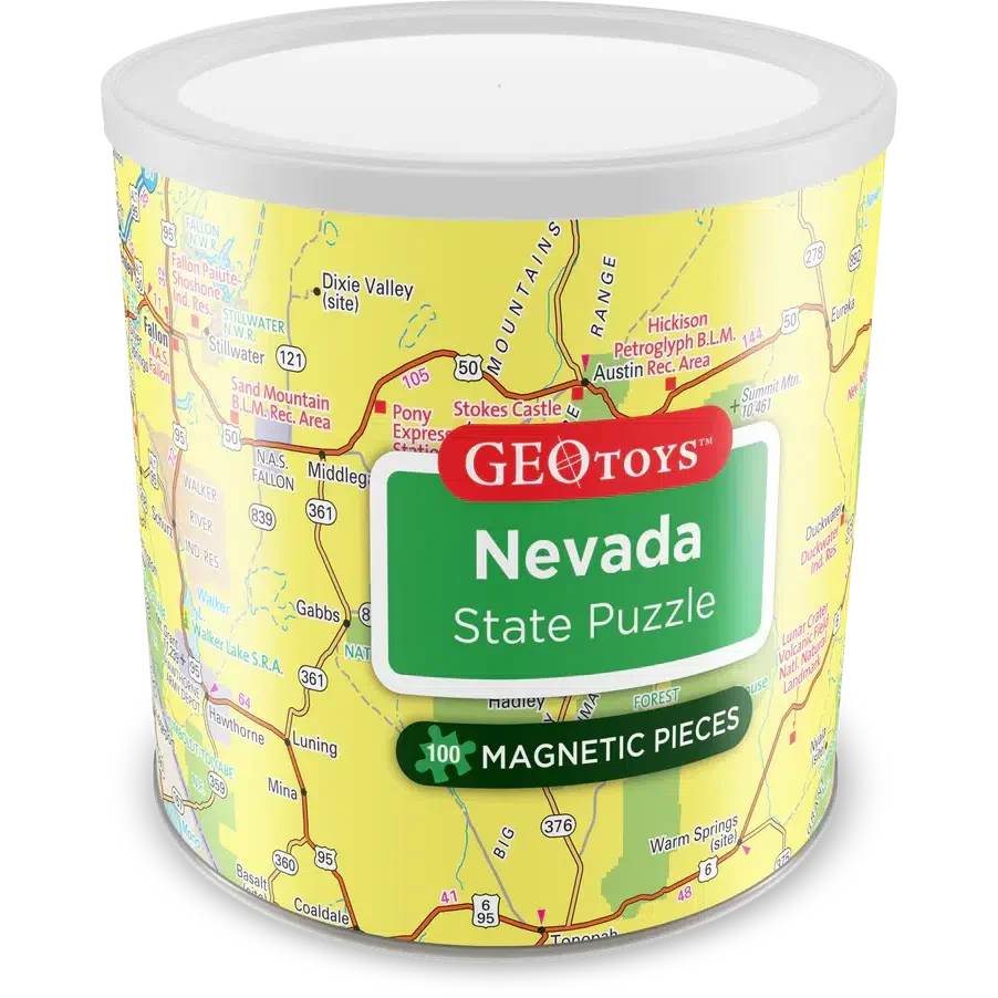Nevada State 100 Piece Magnetic Jigsaw Puzzle Geotoys