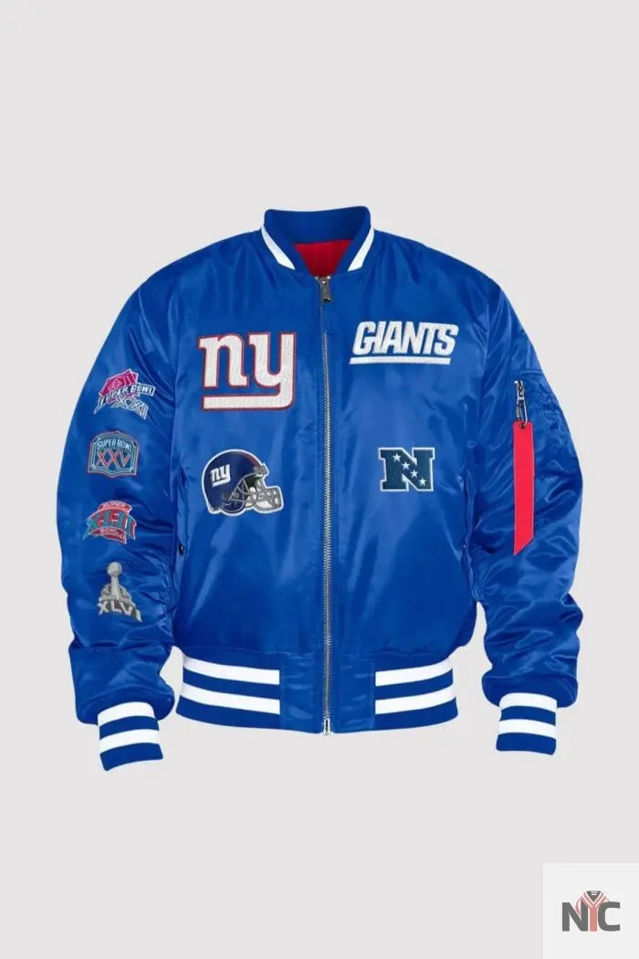 New York Giants Bomber MA-1 Jacket