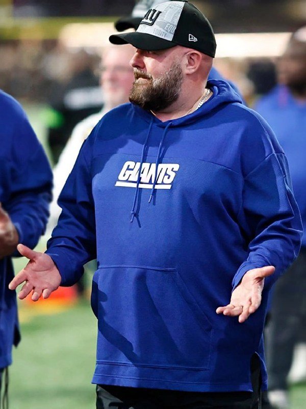 New York Giants Sideline Blue Hoodie