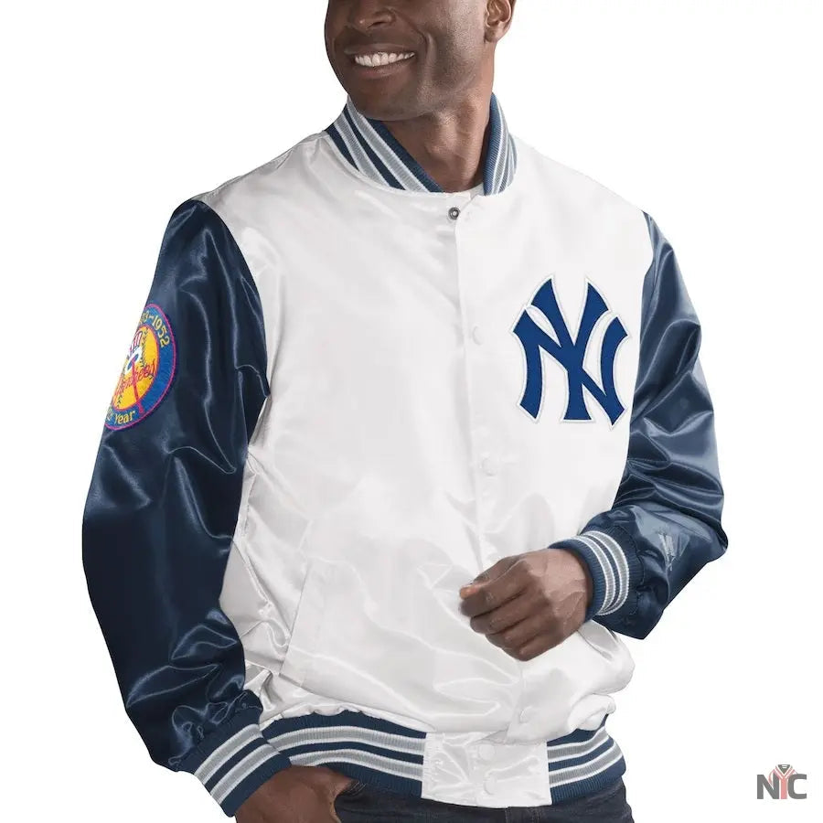 New York Yankees The Legend White Satin Jacket