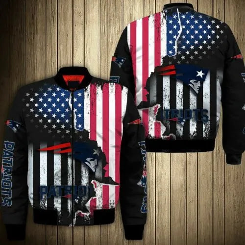 New England Patriots American Flag Jacket