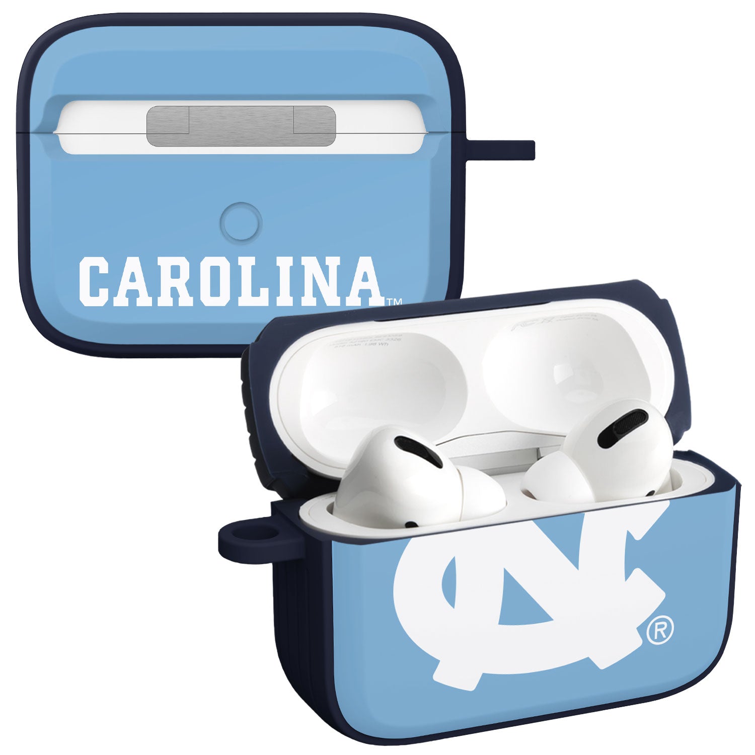 North Carolina Tar Heels HDX Apple AirPods Pro 1 &amp;amp; 2 Case Cover (Classic)