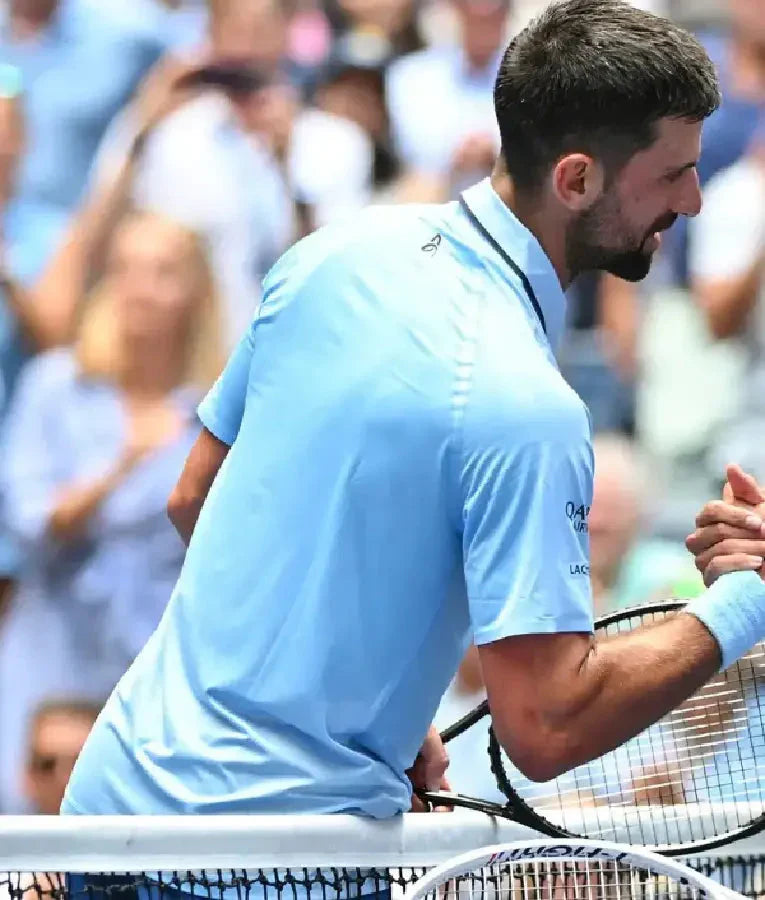 Novak Djokovic U.S. Open tennis Championships Blue Shirt
