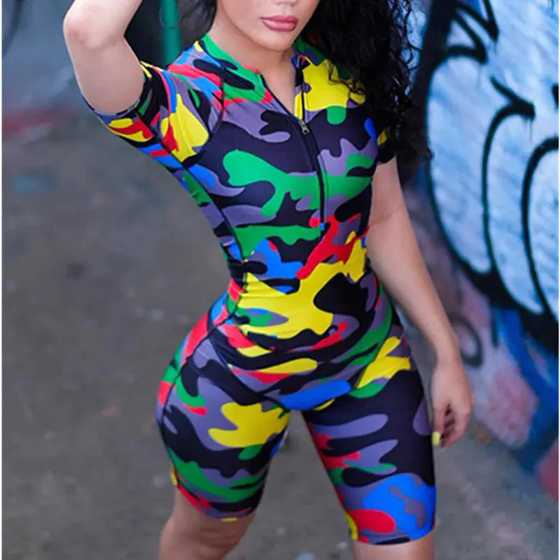 Stye Loft Collection Beline Camo Bodysuit