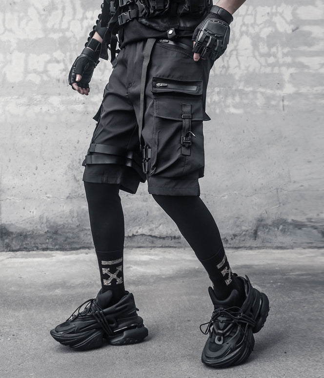 IBS429 Paratrooper Matte Black Shorts