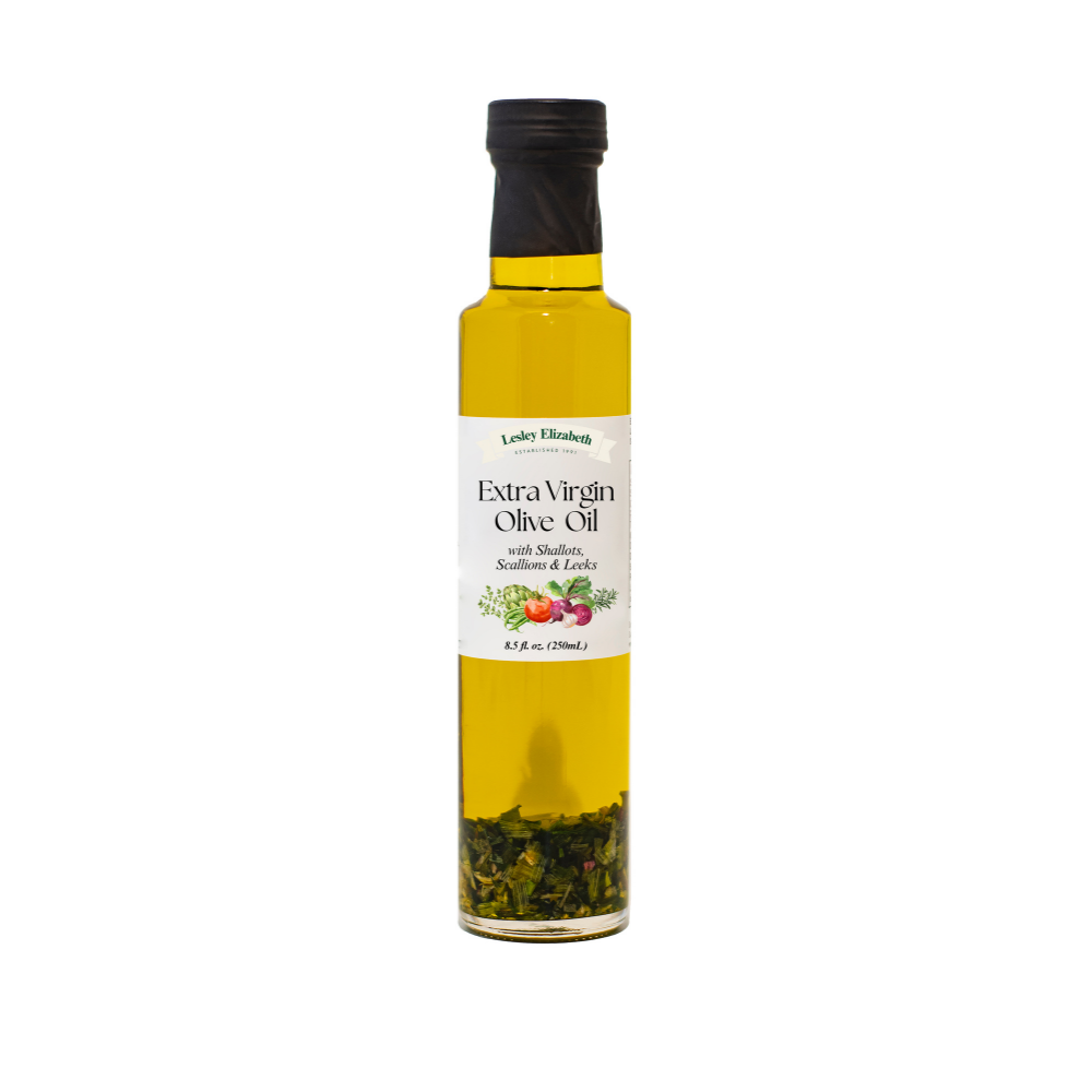 Lesley Elizabeth Extra Virgin Olive Oil with Shallots, Scallions &amp;amp; Leeks, Dorica (250mL)