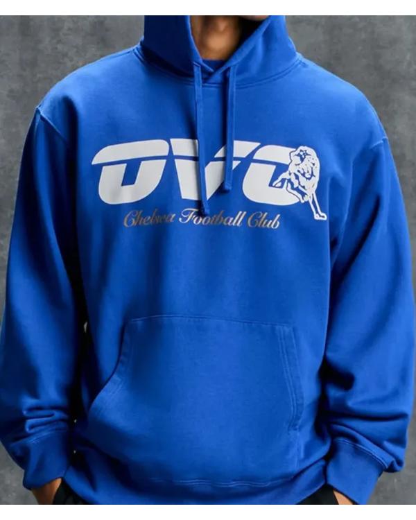 OVO X Chelsea FC Blue Hoodie