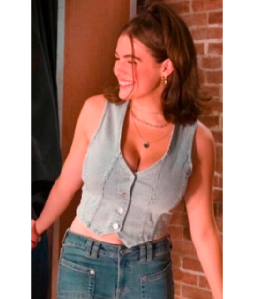 Off Campus S01 Ella Bright Blue Striped Vest