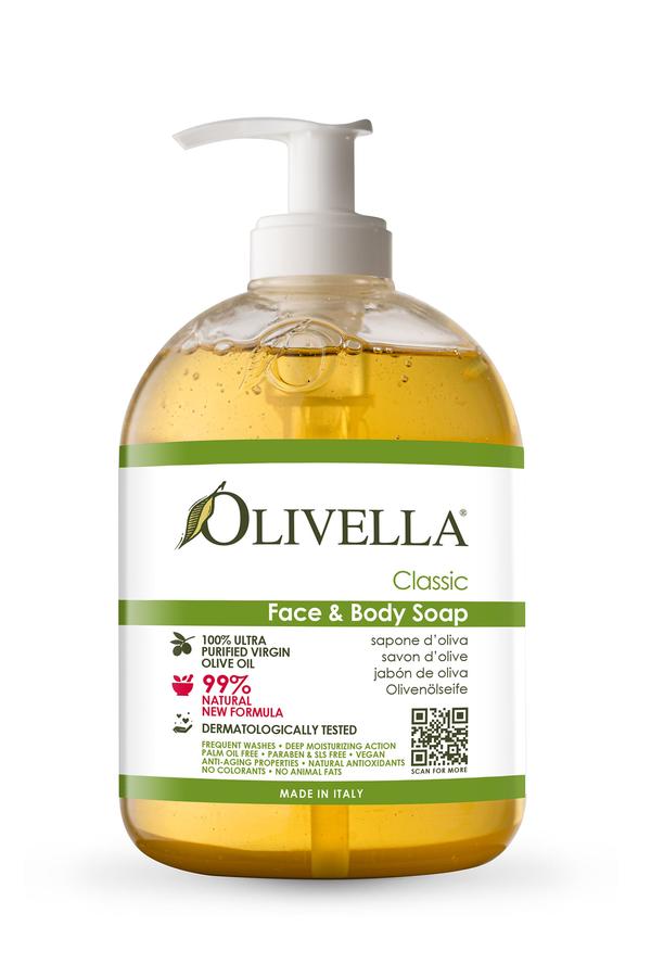 OLIVELLA Face &amp;amp; Body Liquid Soap Classic 16.9 oz