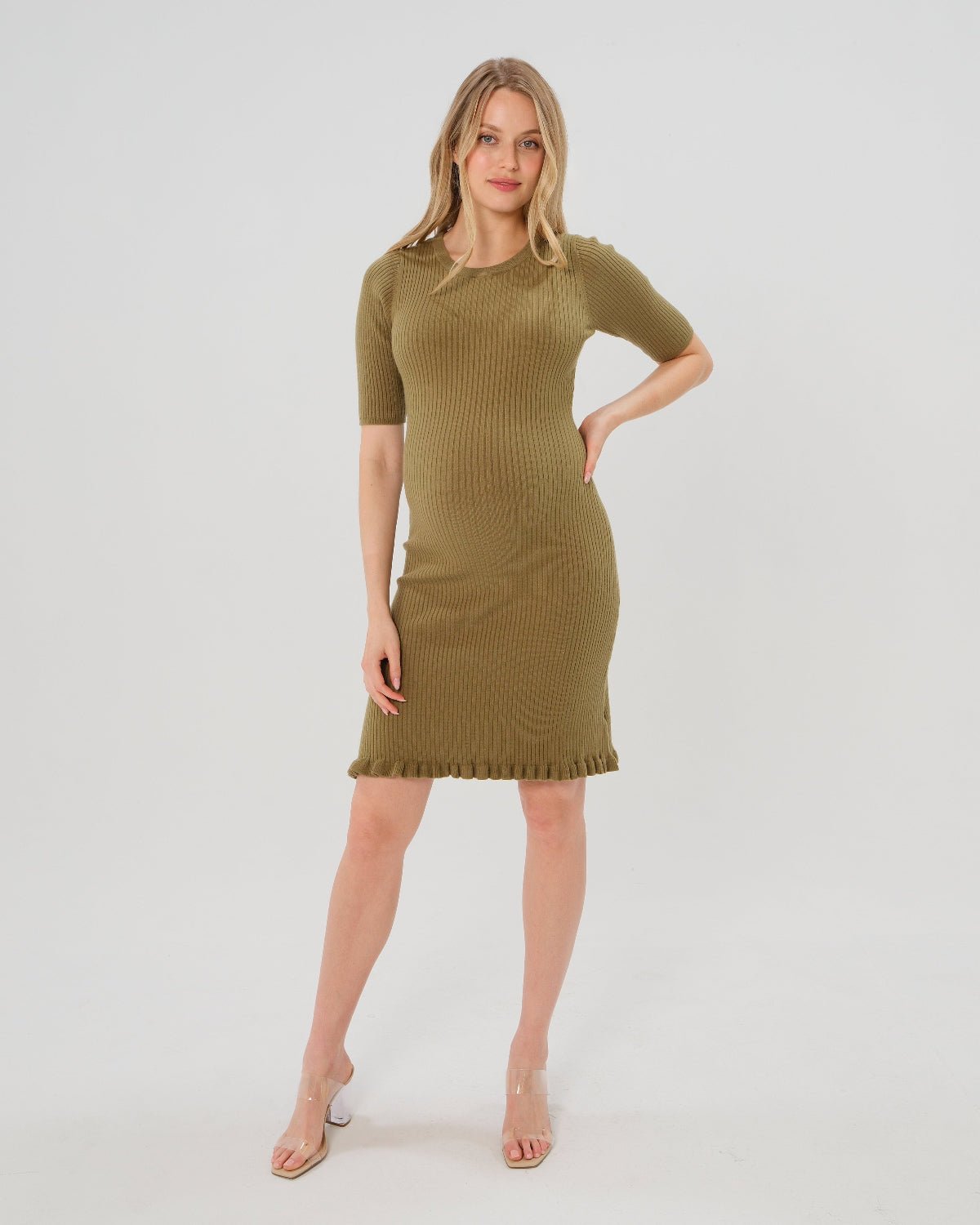 Olivia Maternity &amp;amp; Postpartum Sweater Dress