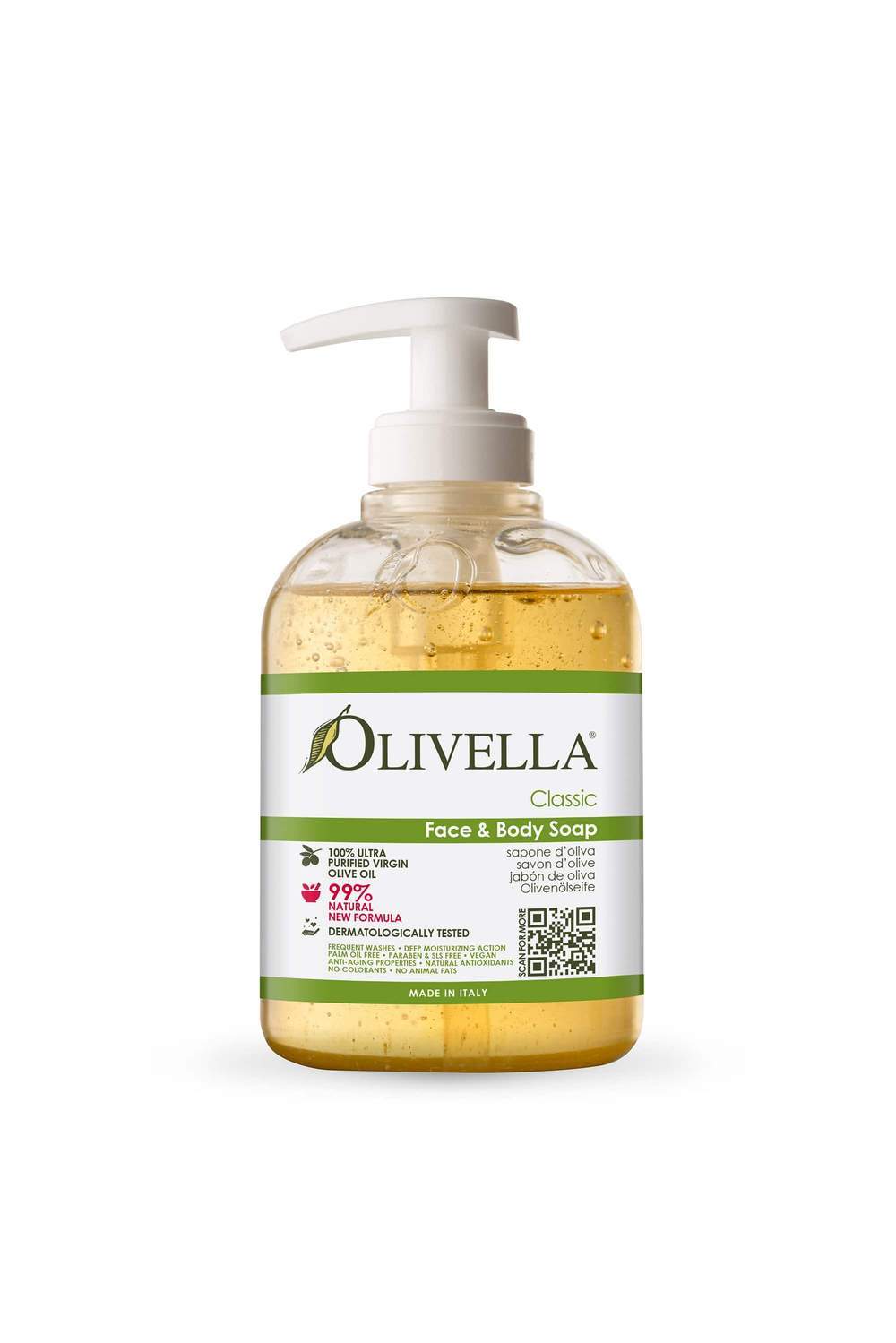 OLIVELLA Face &amp;amp; Body Liquid Soap Classic 10.14 oz