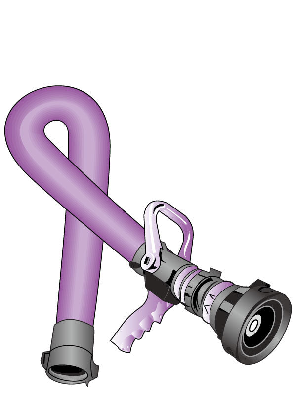 ORCHID HOSE RIBBON HELMET DECAL