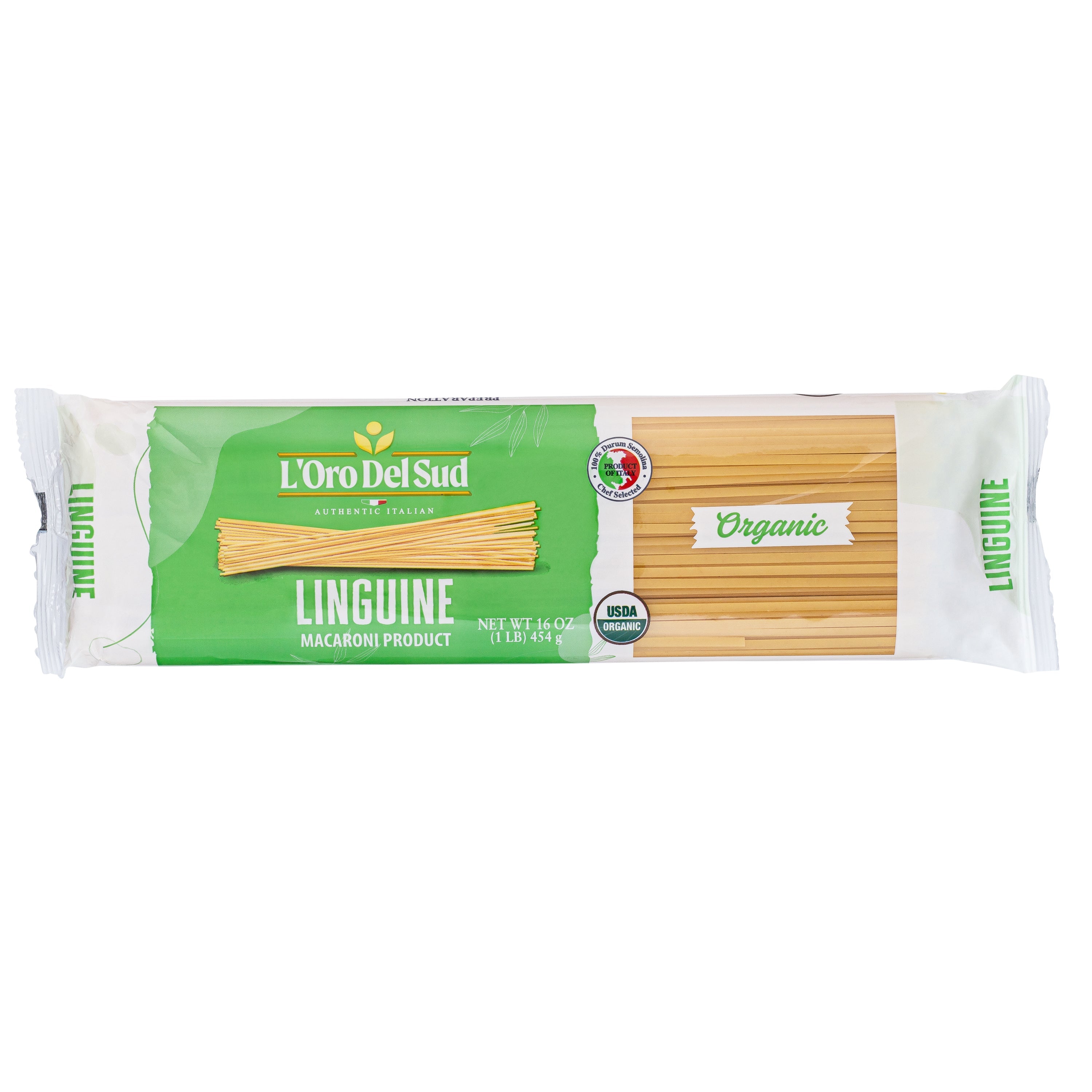 L&amp;#39;Oro Del Sud, Organic Linguine Pasta 20 Pack x 1 lb