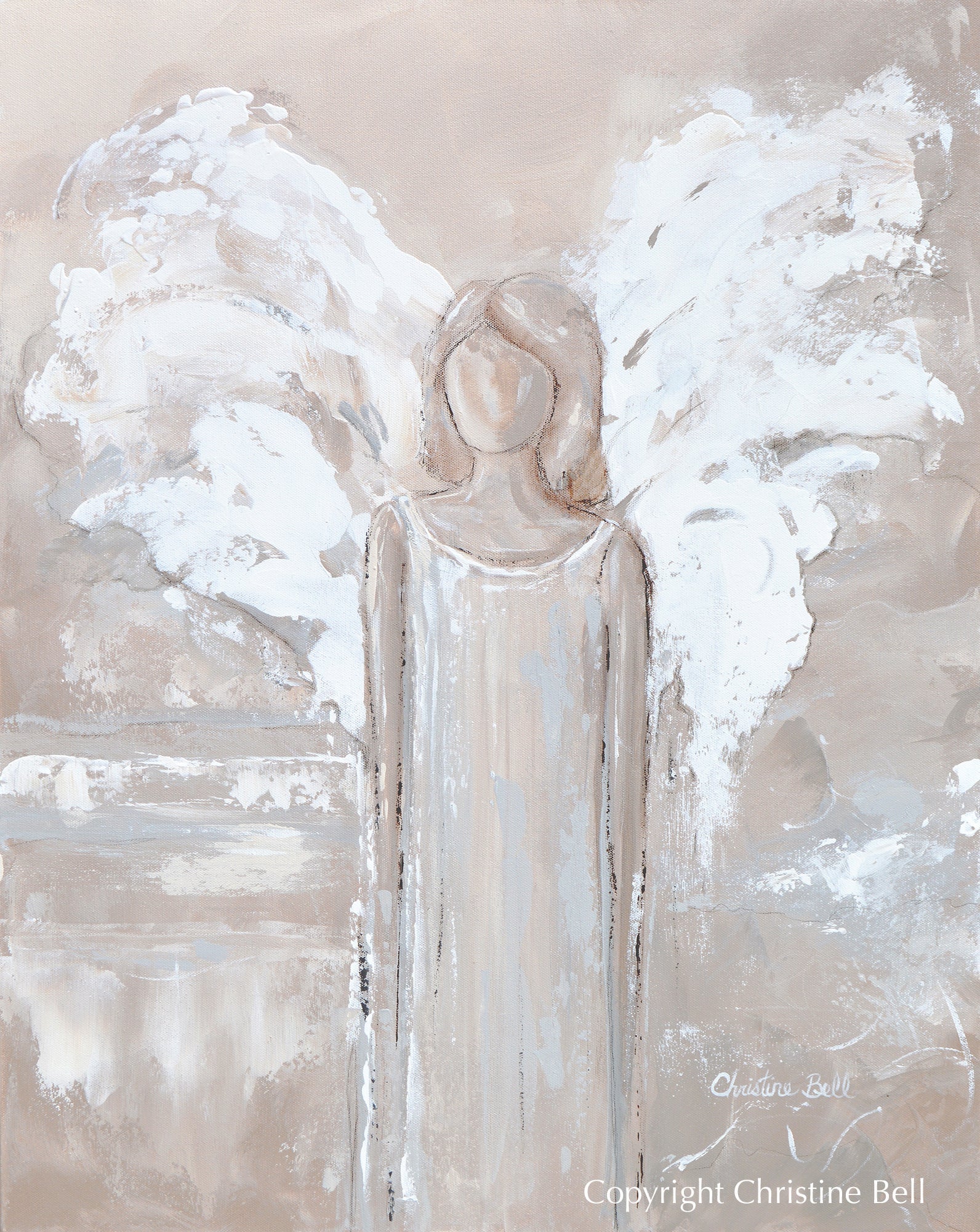 "Let Me Guide You" GICLEE PRINT ANGEL PAINTING