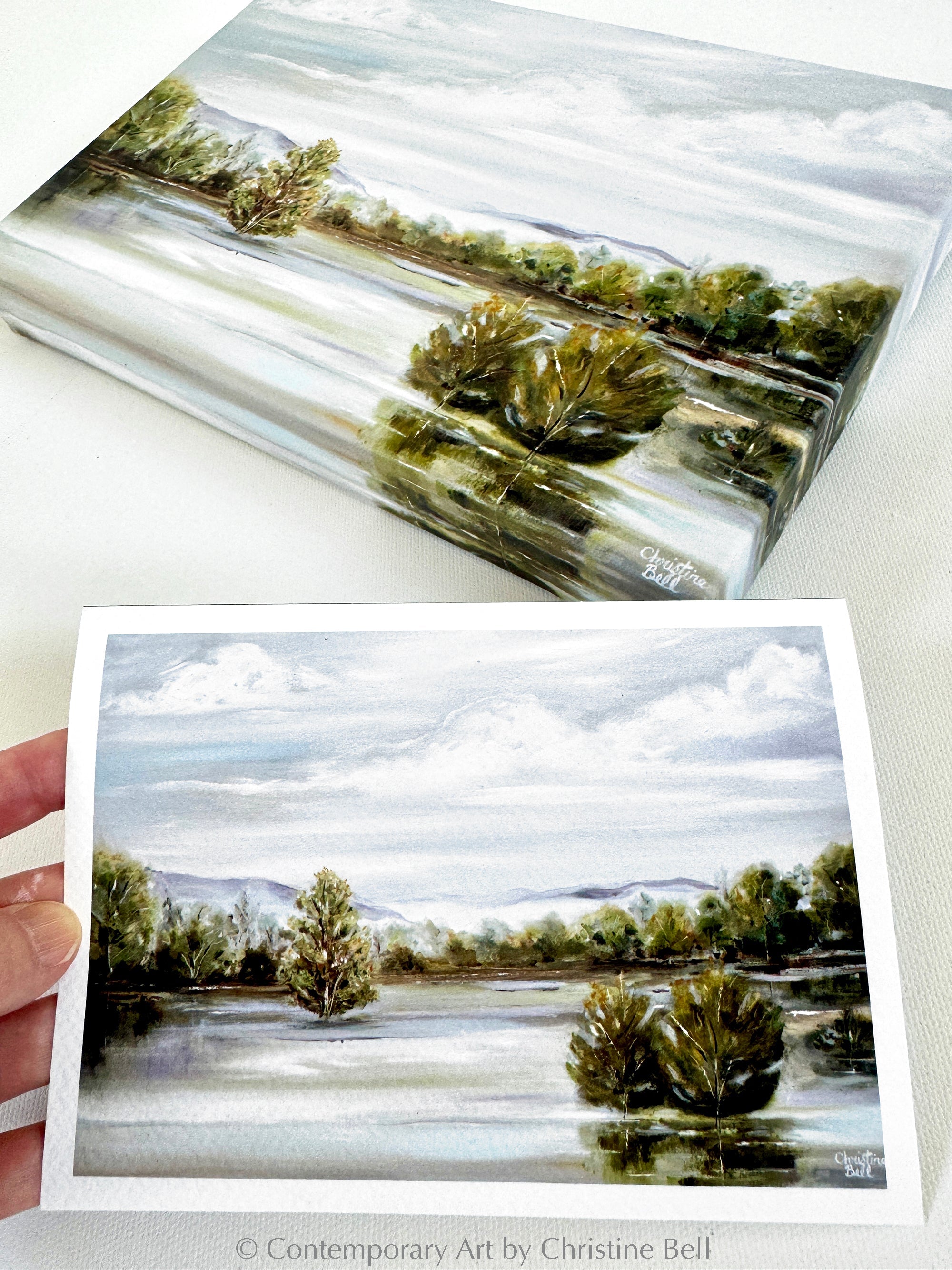 "Sierra Mist" GICLÉE PRINT, Forest Landscape Oil Painting,Trees